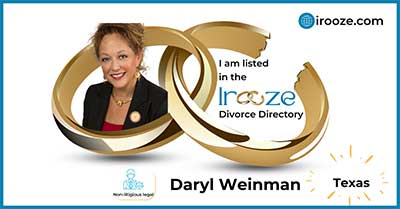 Daryl Weinman, I am listed in the irooze.com Divorce Directory